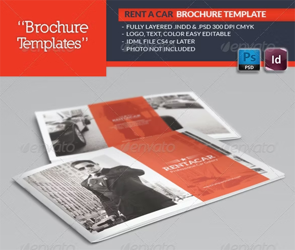 Rent A Car Brochure Printable Template