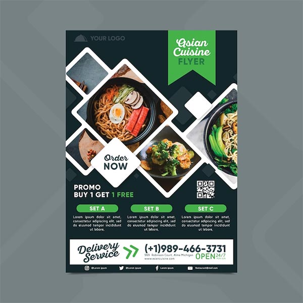 Restaurant Free Flyer Template