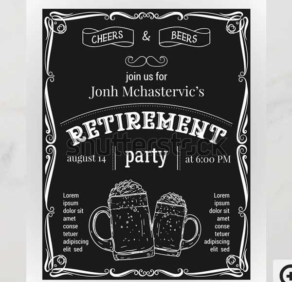 Retirement Party Invitation Design