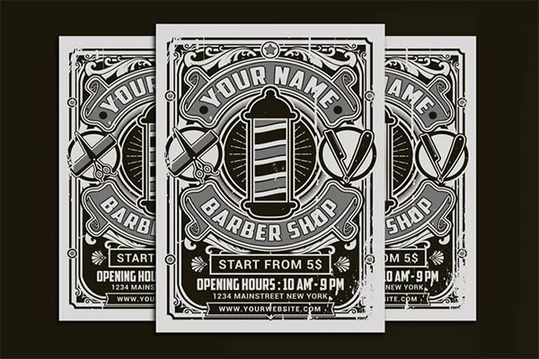 Retro Barber Shop Flyer
