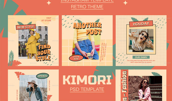 Retro Fashion Instagram Template