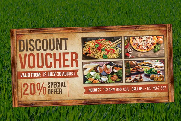 Retro Food Discount Voucher