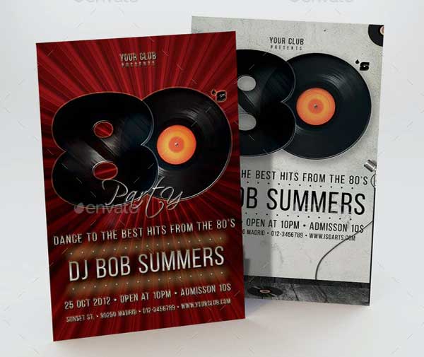Retro Vinyl Classics Party Flyer