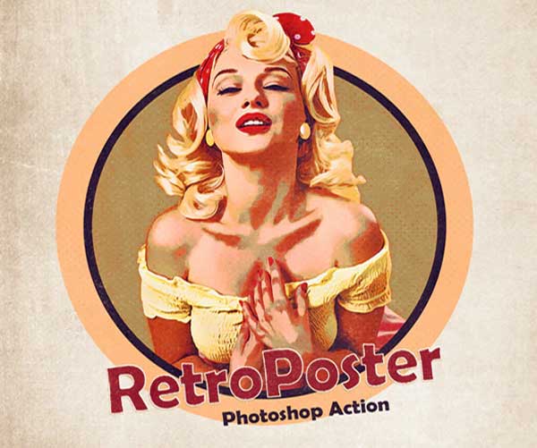 Retro Poster Photoshop Action