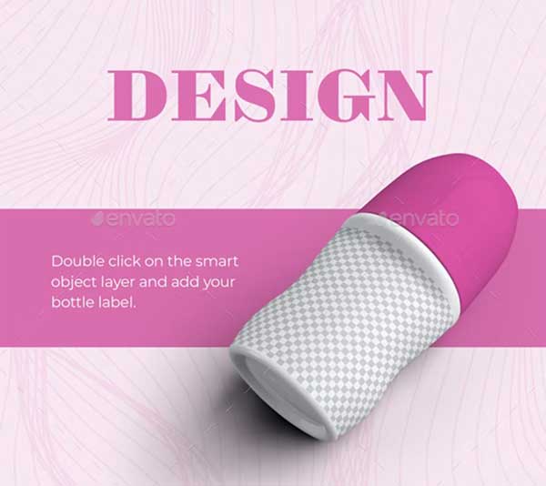 Roll-On Deodorant Bottle Mockups