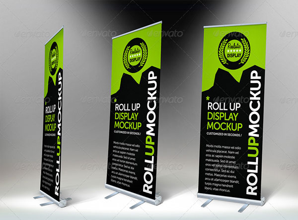 Roll Up Stand Mockup