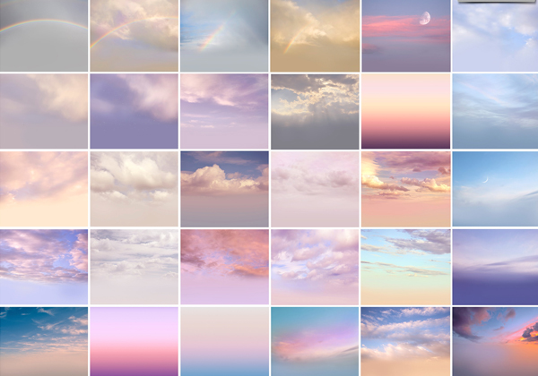 Romantic Sky HD Background Templates