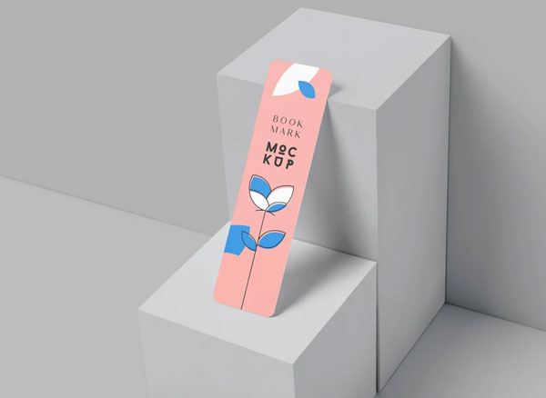 Rounded Corners Bookmark Mockups