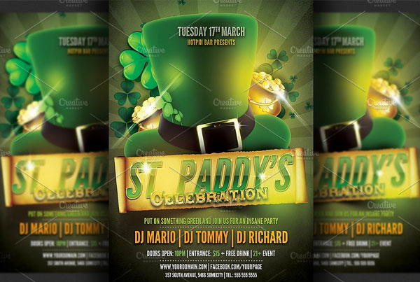 Saint Patrick's Party Flyer Template