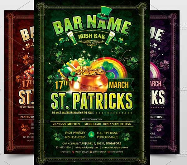 Saint Patricks Poster Flyer Templates