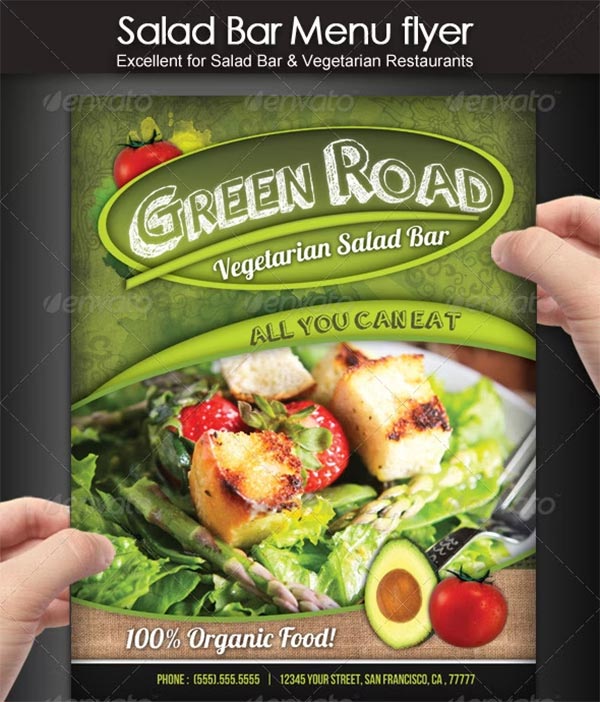 Salad Bar Menu Flyer