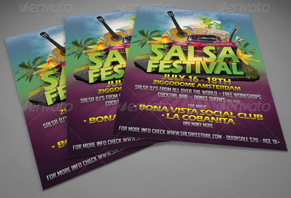 Salsa Festival Flyer Design Template