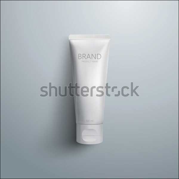 3D Cosmetic Cream Tubes