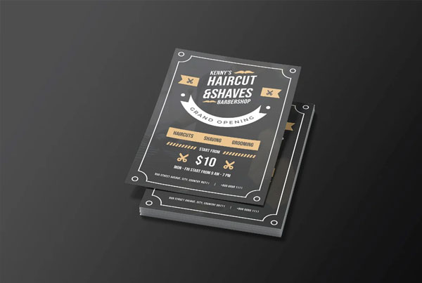 Sample Barbershop Brochure Template