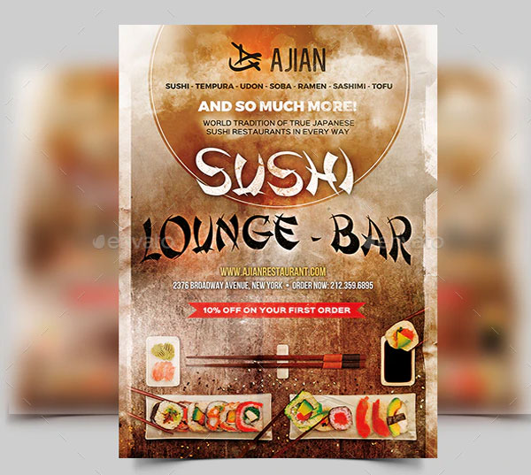 Sample Japanese Food Flyer