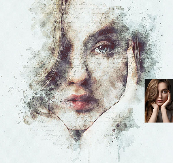 Sample Mixed Art Photoshop Actions