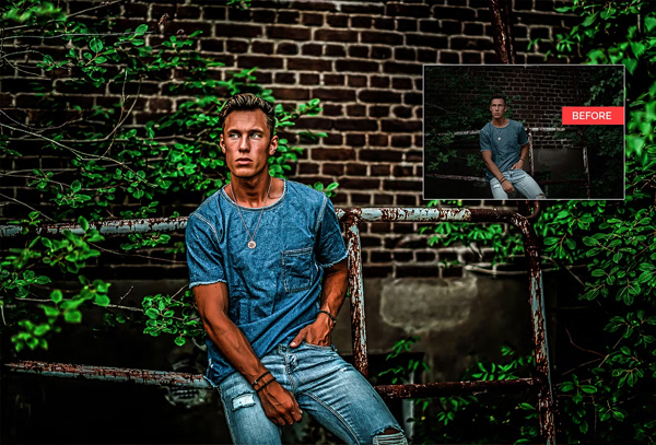 Sample Oil HDR Paint Pro Photoshop Action