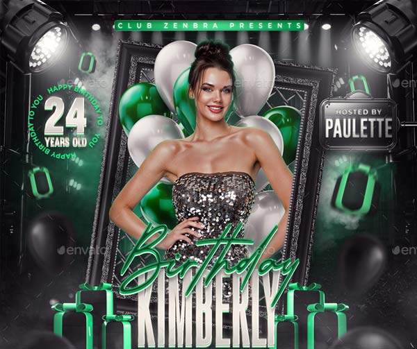 Sample Birthday Party Flyer Templates