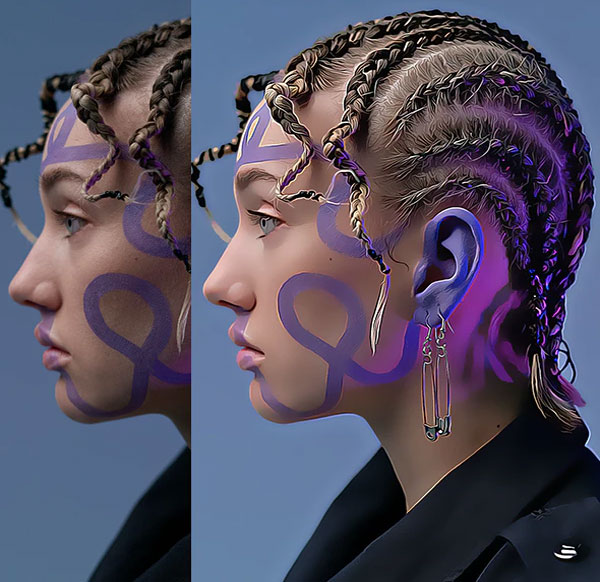 Sample Cartoon Photoshop Action