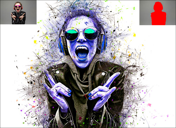 Sample Digital Color Pen Photoshop Action
