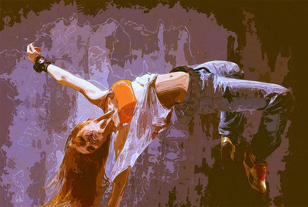 Sample Impressionist Painting Photoshop Actions