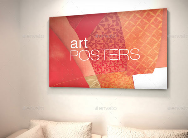 Sample Interior With Poster Frames Mock-up
