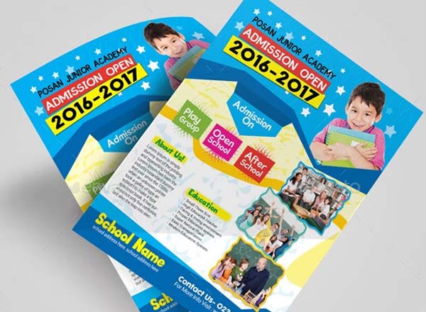 Sample Junior School Admission Flyer