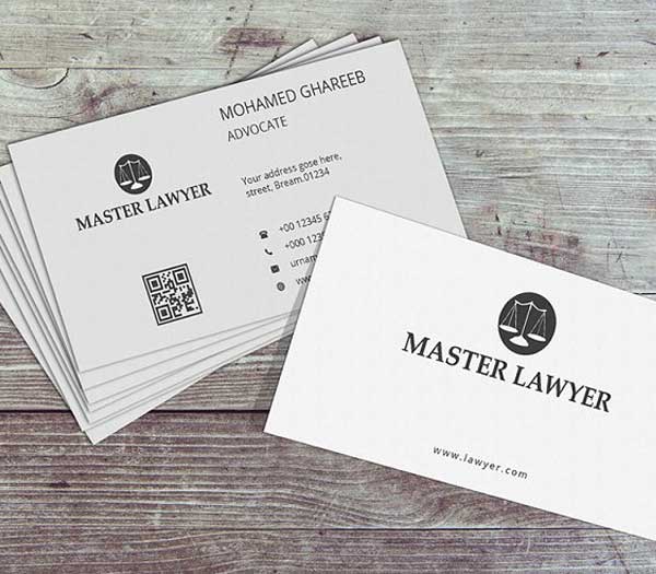 Sample Lawyer Business Card Templates