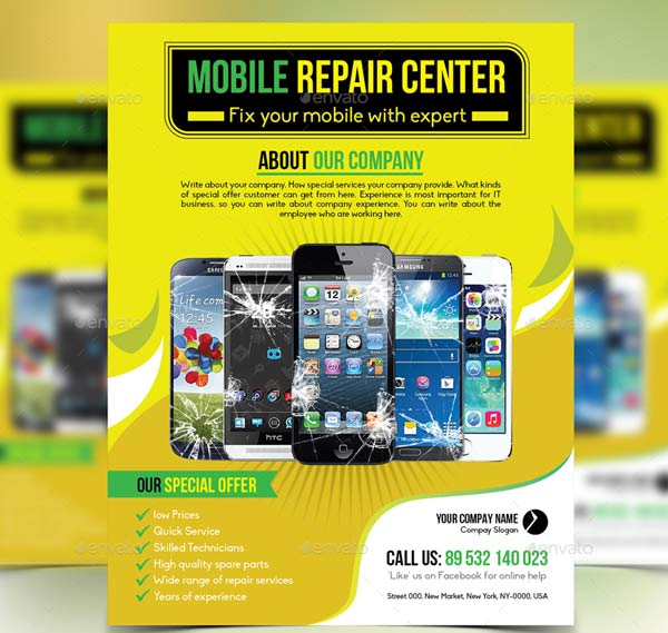 Sample Mobile Repairing Flyer Templates – Download Free PSD, AI, Vector, EPS, Word, Doc, InDesign, PDF, TIFF Formats