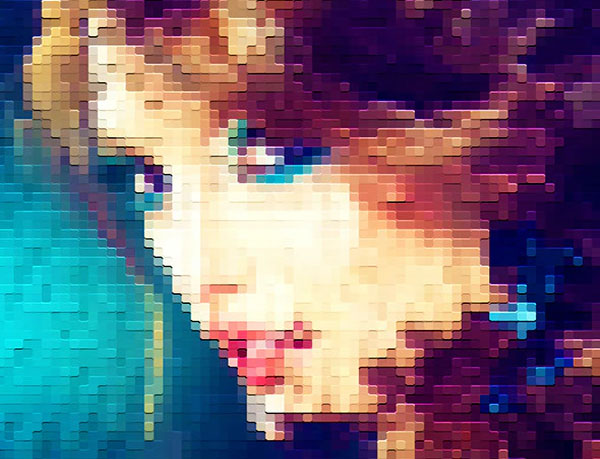 Sample Mosaic Art Photoshop Action