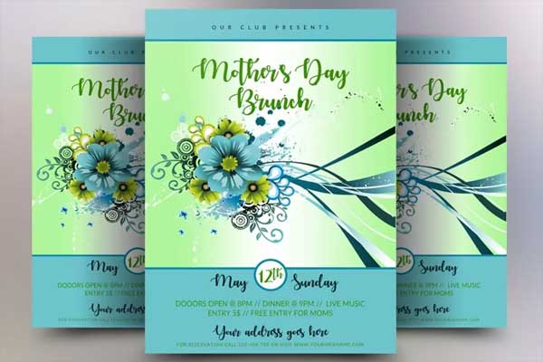Sample Mother Day Brunch Flyer Template