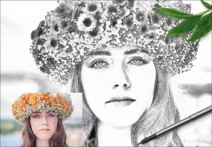 Sample Pencil Drawing Photoshop Action