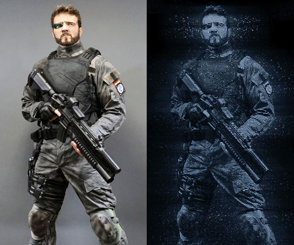 Sample Pixels Photoshop Action