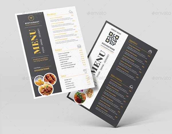 25+ Restaurant Menu Templates | Free & Premium PSD | Ai | InDesign | Word ( Doc ) Formats Download