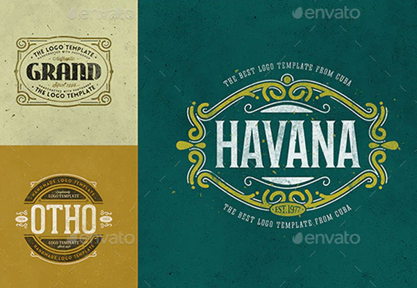 Sample Retro Logo Templates