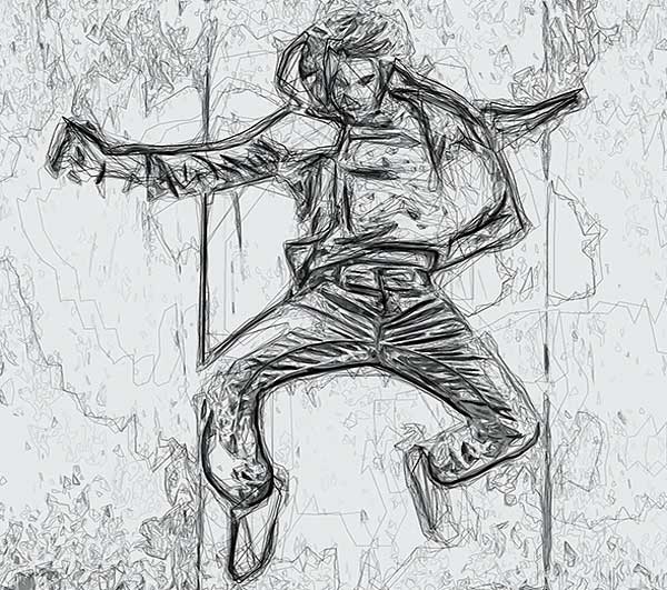 Sample Scribble Sketch Photoshop Action