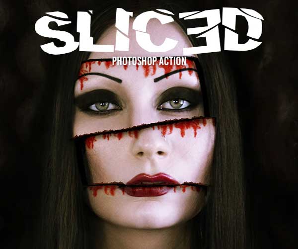 Sample Sliced Photoshop Action