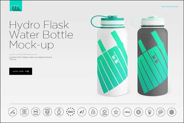 Sample Water Bottle Mockup