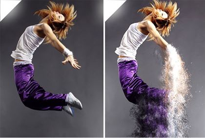 Sand Scatter Lady Photoshop Action