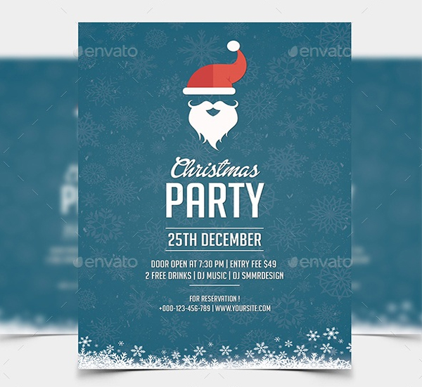 Santa Christmas Party Flyer