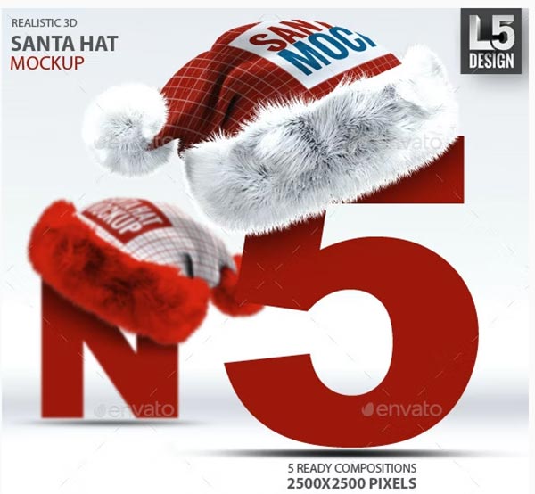 Santa Hat Mockup Design
