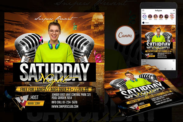 Saturday Event Instagram Template