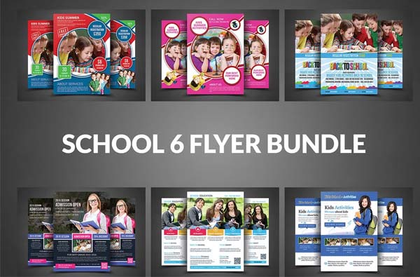 School Admission Flyer Bundle Print