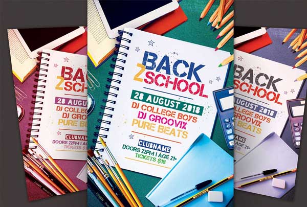 School Party Flyer Template