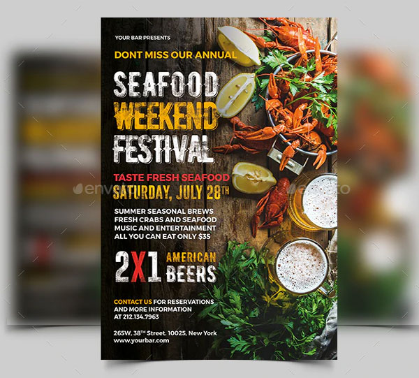 Seafood Festival Flyer Template