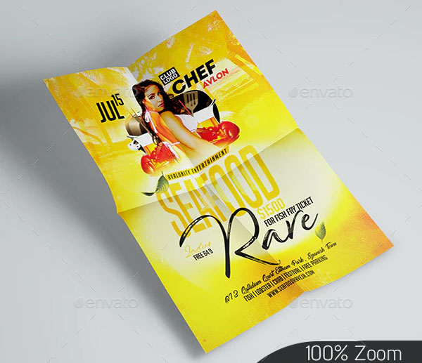 Seafood Rave Flyer Template