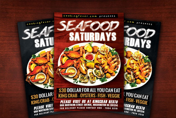 Seafood Saturdays Flyer