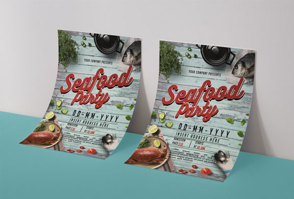 Seafood Lobster Party Flyer