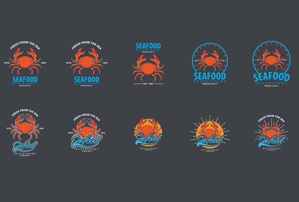 Seafood Logo Template
