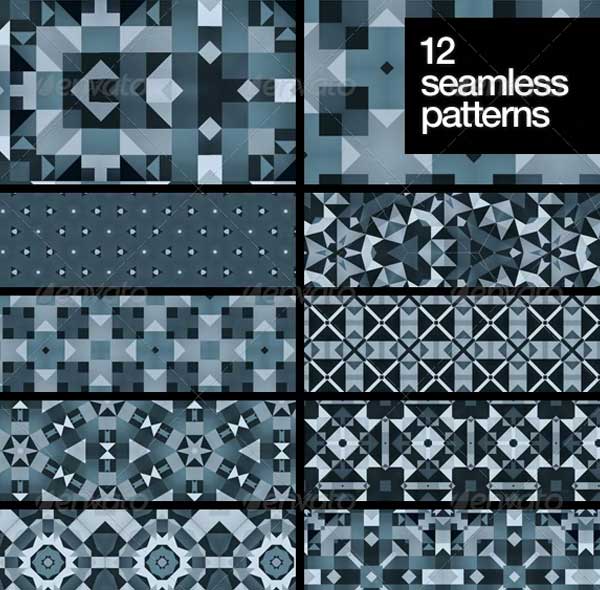Seamless Snowflakes Vector Pattern